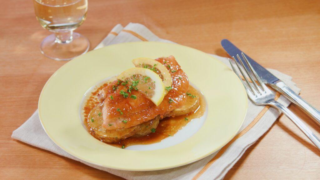 Salmon with Lemon Butter Soy Sauce